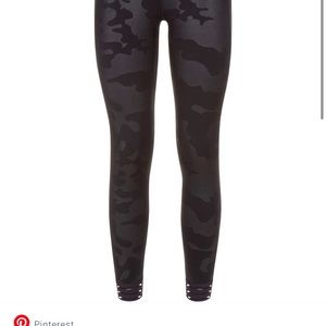 SB embossed black camo workout leggings